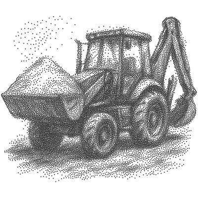 Approximation d'une image par un ensemble de points minimisant un coût de transport à une densité non uniforme.