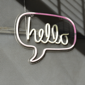 Hello dans une bulle